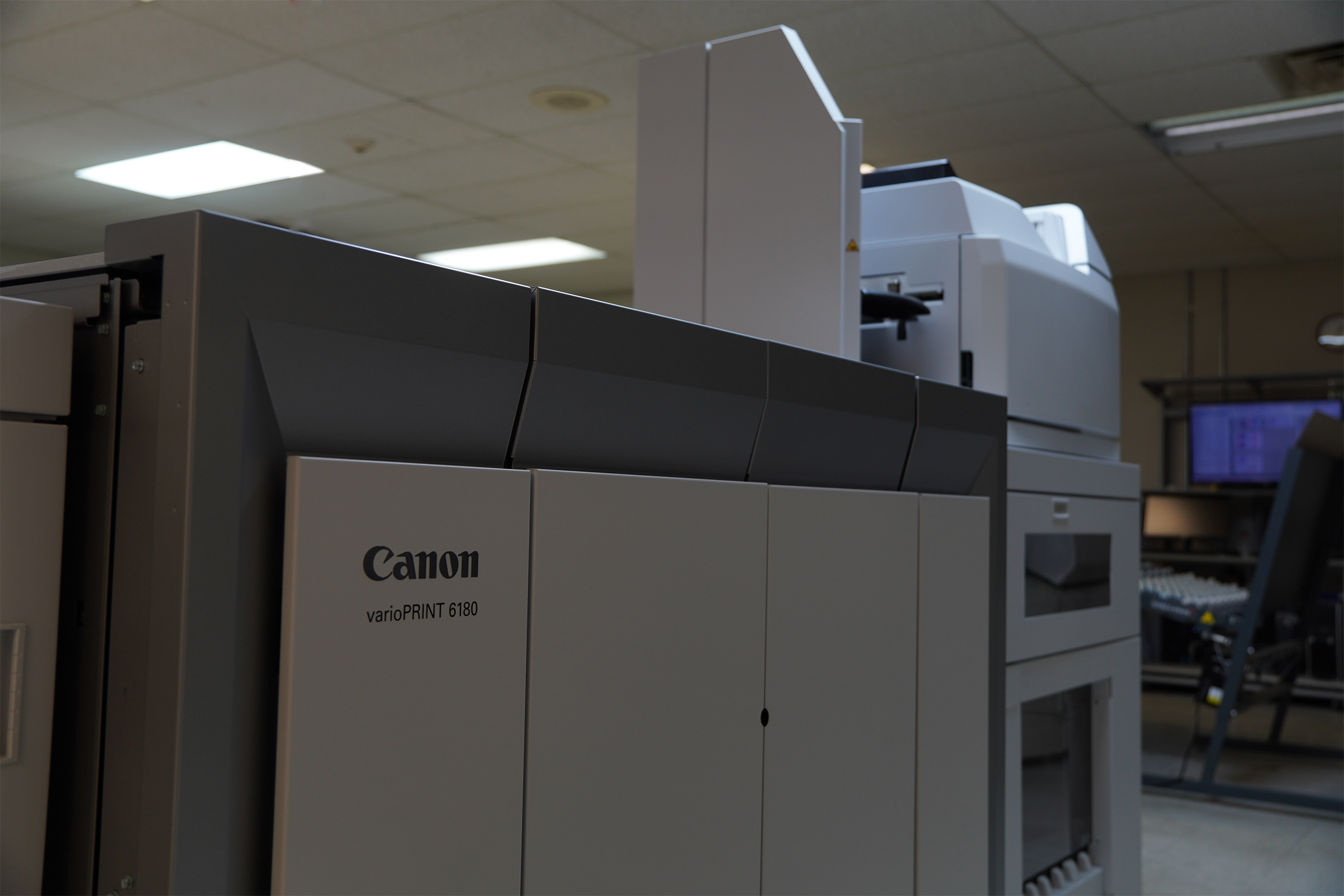 This is an image of a canon digital printer. This is used for all of our digital printing jobs and allow for us to do smaller and more unique jobs.